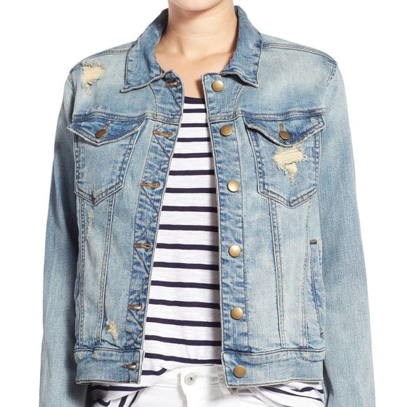 distressed denim jacket nordstrom